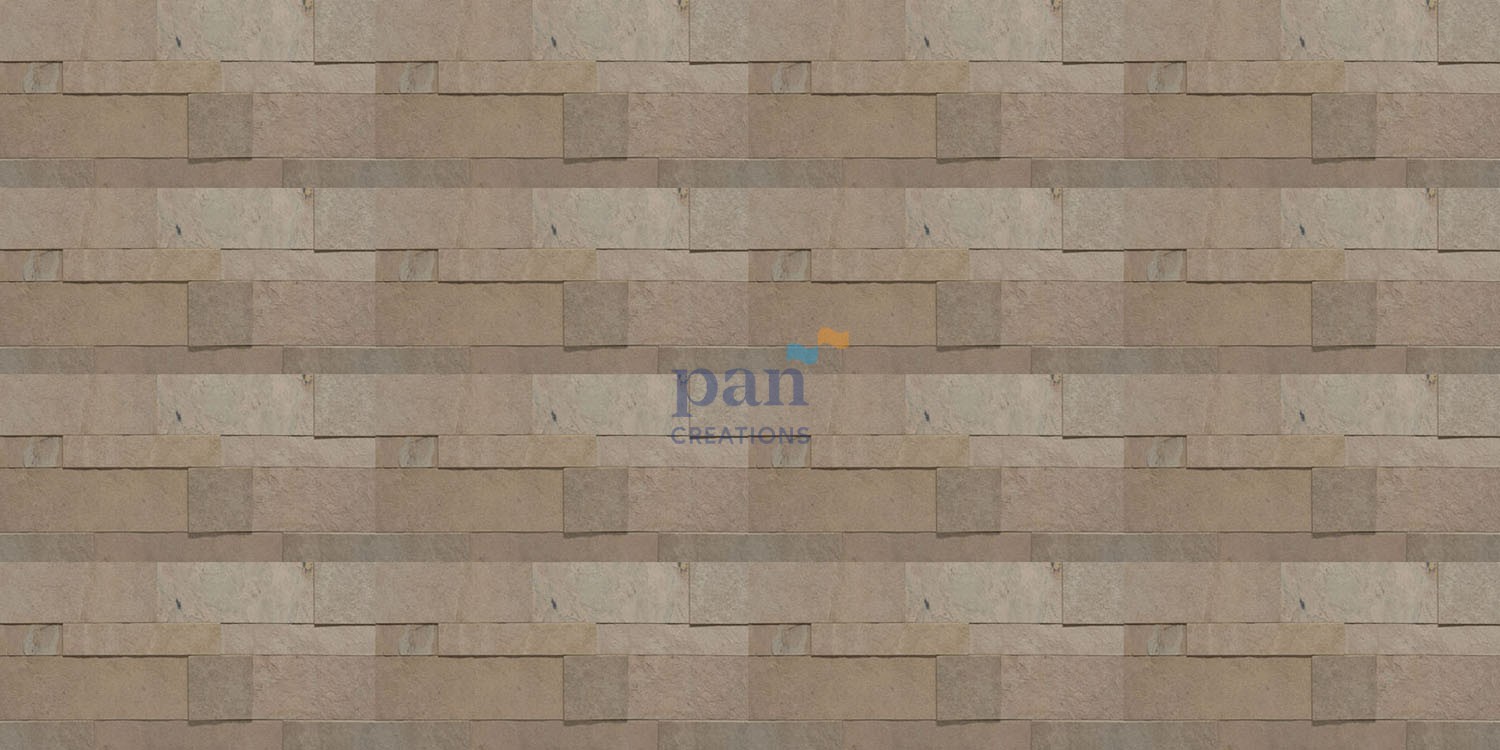 Tan 3D Mosaic with Peel & Stick
